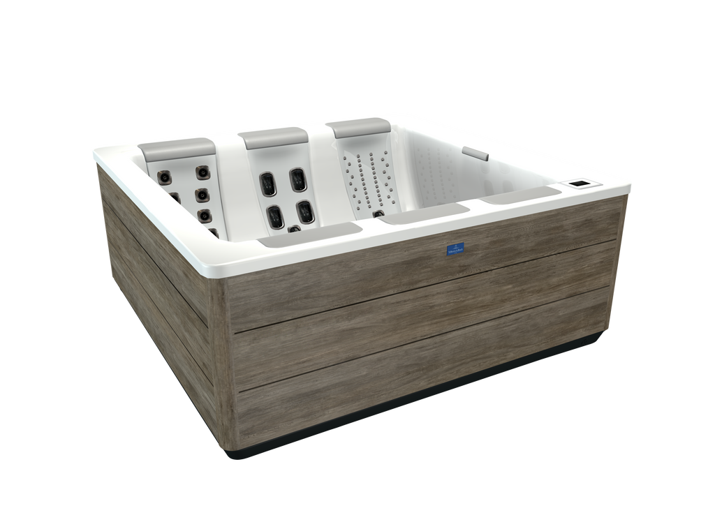Villeroy & Boch Design Line Just Silence Whirlpool Snow Timber Außenansicht
