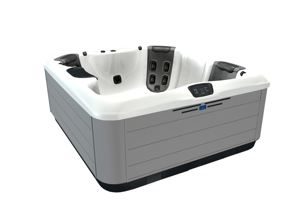 Villeroy & Boch Comfort Line Whirlpool R6L Snow Stone Grey Black and White