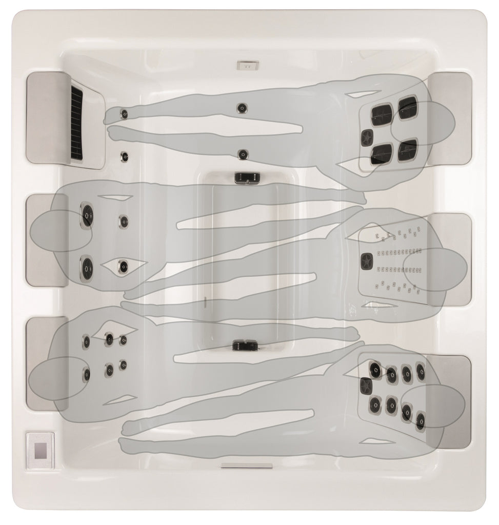 Villeroy & Boch Design Line Just Silence Whirlpool Liegeansicht